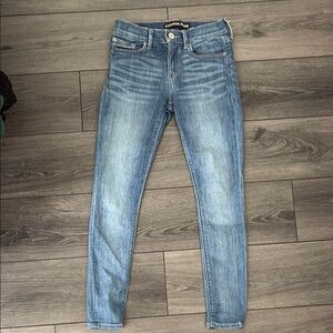 Express Blue Jean Mid-rise Legging